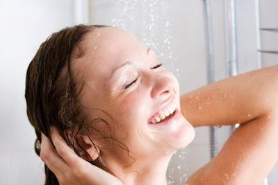 Woman in shower