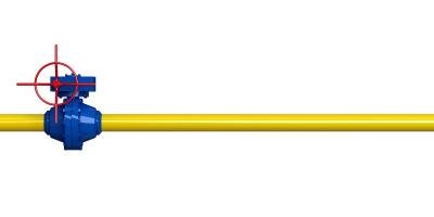 Gas pipe.