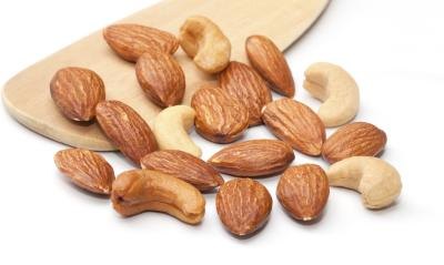 The monosaturated fats found in nuts is also helpful.