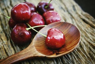 Anthocyanins provide the pigment.