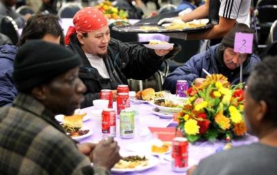 Some cities provide more services than others for homeless people.