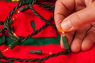 lights christmas string half fix strand which