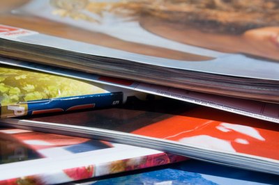 Monthly magazines provide fresh reading material.