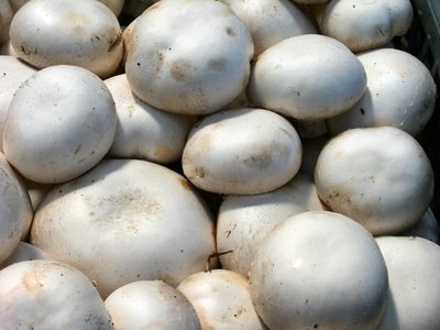 Mushrooms are marked with a packaging date.