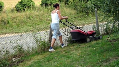 Hire a local student to take care of the recipient's landscaping needs.