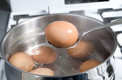 Gentle boiling makes a better hard boiled egg