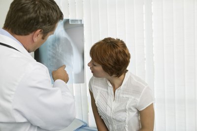 A chest X-ray will help the doctor see if ribs are broken or merely bruised.