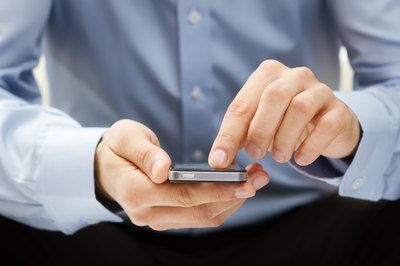Man canceling flight on phone