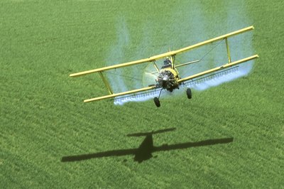 DDT was often delivered by crop dusters