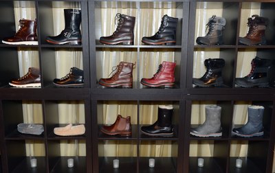 Ugg boot display in NYC store