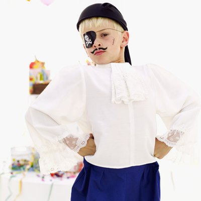 Boy in pirate costume