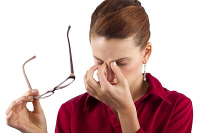 Bags under eyes may be die to stress.