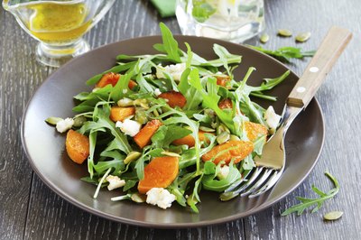 A fresh salad with arugula