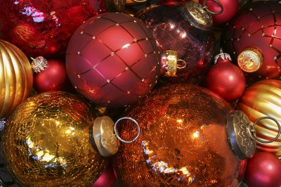Assortment of Christmas ornaments