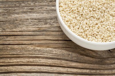 Get more calcium in your diet with unhulled sesame seeds.