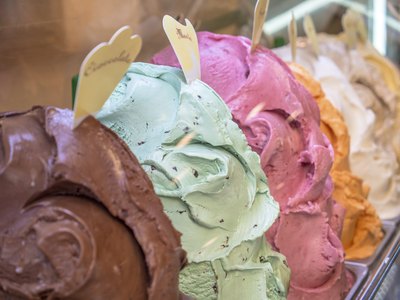 Close-up of gelato ice cream