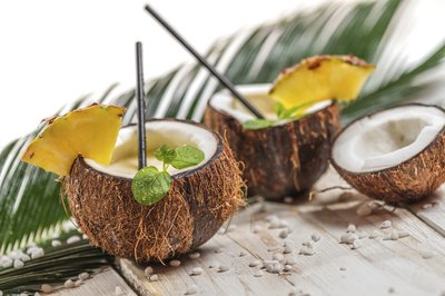 Punch in coconut cups