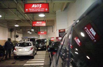 Avis car rental.