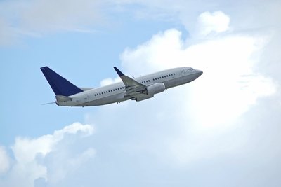 Airplane in sky
