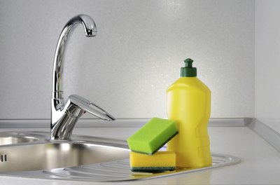 Dish soap and sponges