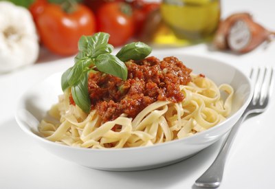 Pasta is a major carbohydrate.