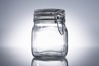 clear mason jar