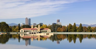 Denver has a mild climate and scenic beauty.