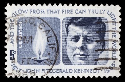 Stamp of JFK.