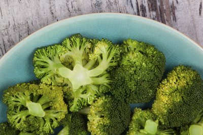 Bowl of steamed broccoli