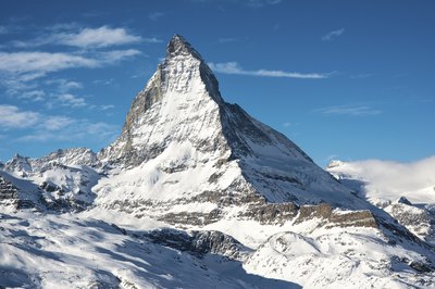 The Matterhorn towers above Switzerland.