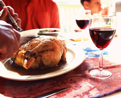 Chicken and some wine is kosher.