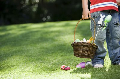 Egg hunts are a typical activity for children during Easter.