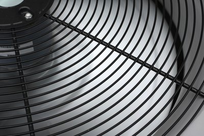 An evaporator cools air.