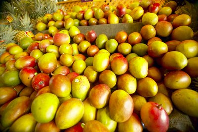 Mango display at store