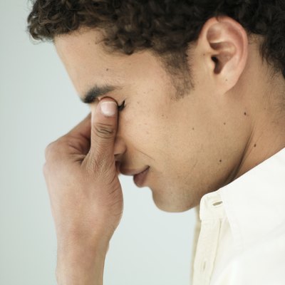 Man with sinus issues