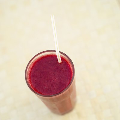 Cranberry juice smoothie