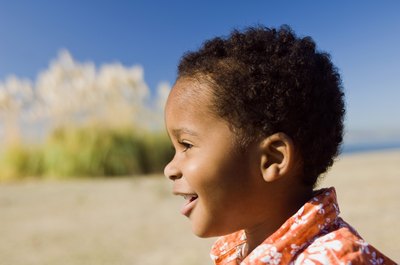 Little boy at beach