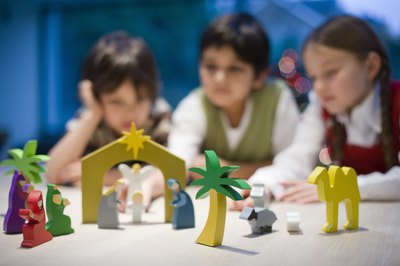 Adding a nativity to your Christmas decor can also help give your home that old-fashion touch.
