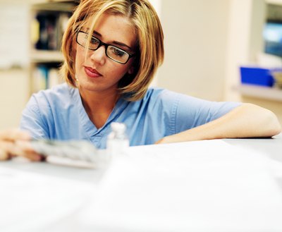 Woman working in pharmacy