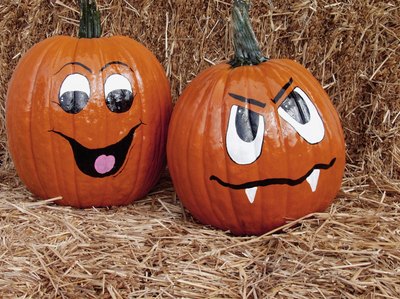 Painted pumpkins