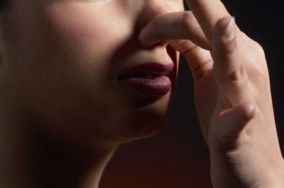 If you wake up with a nosebleed, always lean forward and pinch.