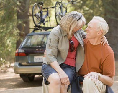 Couple enjoying the outdoors
