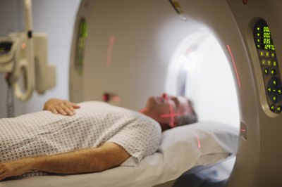 Typical MRI machine with classic donut hole
