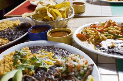 Variety of Mexican dishes