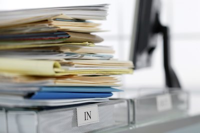Files piled up