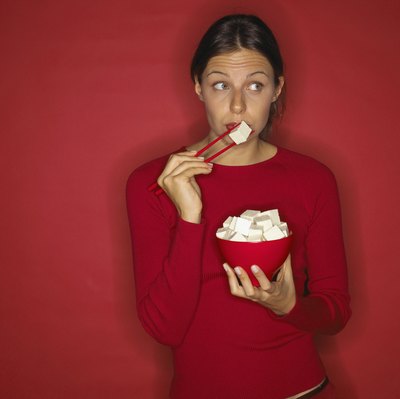 Vary your protein sources between plant and animal foods on a low-calorie, high-protein diet.