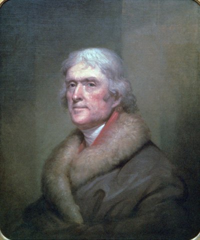 A painting of Thomas Jefferson