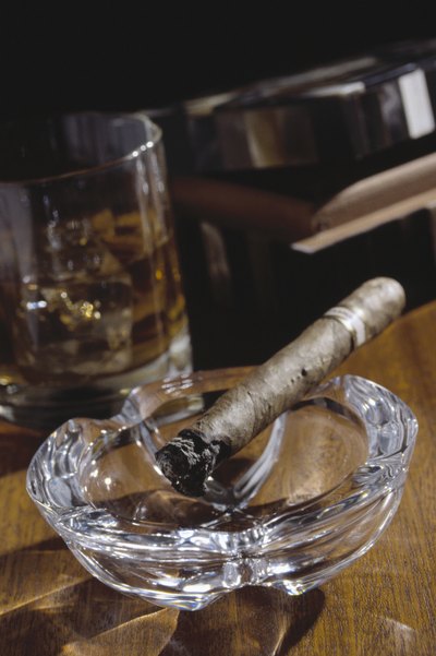 cigar in ashtray