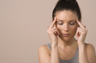 Woman with headache