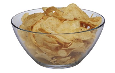 Bowl of potato chips